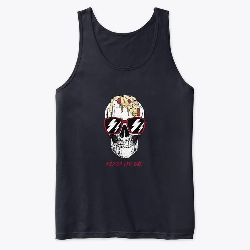 Pizza or Die Skull